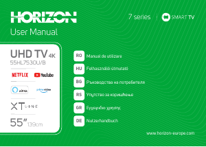 Használati útmutató Horizon 55HL7530U/B LED-es televízió