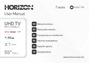 Használati útmutató Horizon 55HL7539U/C LED-es televízió