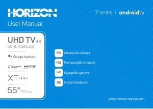 Használati útmutató Horizon 55HL7590U/B LED-es televízió