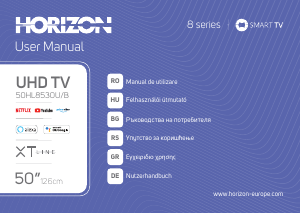 Használati útmutató Horizon 55HL8530U/B LED-es televízió