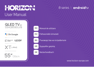 Használati útmutató Horizon 55HQ8590U/B LED-es televízió