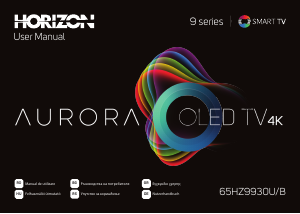 Kullanım kılavuzu Horizon 65HZ9930U/B Aurora OLED televizyon