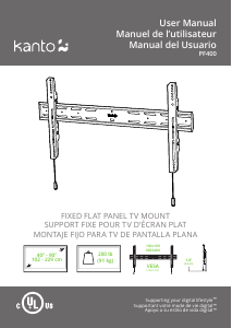 Manual de uso Kanto PF400 Soporte de pared