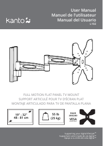 Manual de uso Kanto L102 Soporte de pared