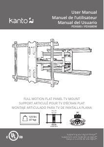 Manual Kanto PDX680 Wall Mount