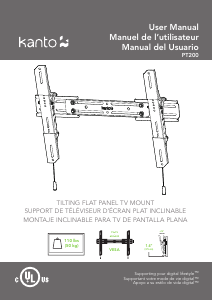 Manual de uso Kanto PT200 Soporte de pared