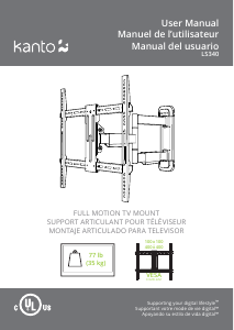 Manual de uso Kanto LS340 Soporte de pared