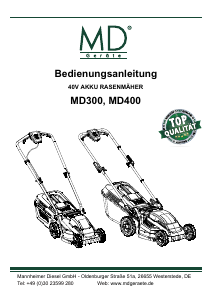 Manual MD MD300 Lawn Mower