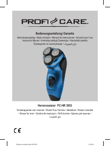 Manuale Proficare PC-HR 3053 Rasoio elettrico