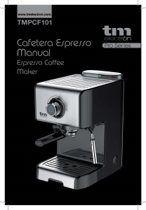 Manual de uso TM Electron TMPCF101 Máquina de café espresso