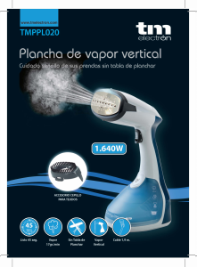 Manual de uso TM Electron TMPPL020 Vaporizador de prendas