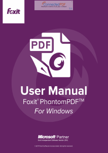 Handleiding Foxit PhantomPDF 8.2.1