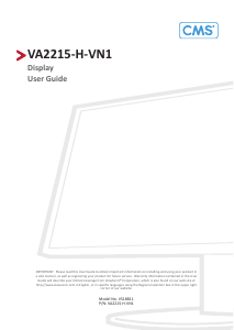 Handleiding ViewSonic VA2215-H-VN1 LCD monitor