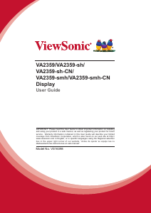 Handleiding ViewSonic VA2359 LCD monitor