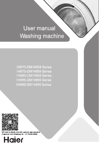 Manual Haier HW80-DM14959CS3U1 Washing Machine