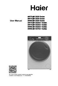 Manual Haier HW80-IM12929CS3U1 Washing Machine