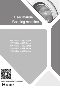 Manual Haier HW85-DM14959CS6U1 Washing Machine