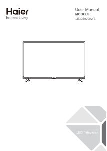 Manual Haier LE32B9200WB LED Television