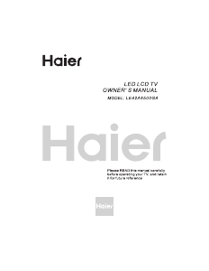 Handleiding Haier LE42A6500GA LED televisie