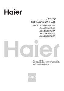 Handleiding Haier LE43K6600UGA LED televisie