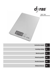 Instrukcja Dyras DSFC-780 Waga kuchenna