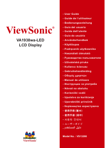 كتيب فيوسونيك VA1938wa-LED شاشة LCD
