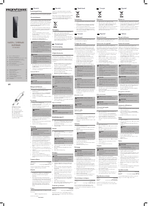 Manuale Proficare PC-NE 3050 Tagliacapelli naso