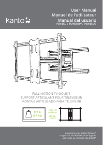 Manual de uso Kanto PDX650 Soporte de pared