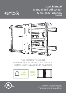 Manual de uso Kanto PMX660 Soporte de pared