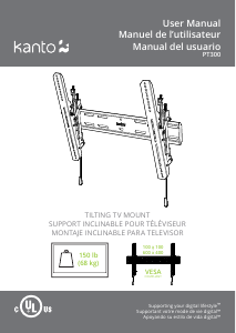 Manual de uso Kanto PT300 Soporte de pared