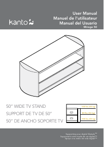 Manual Kanto MIRAGE TV Bench