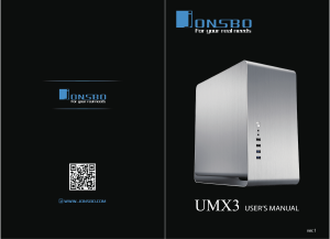 説明書 Jonsbo UMX3 PCケース