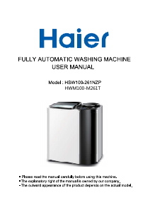 Manual Haier HWM100-M261T Washing Machine