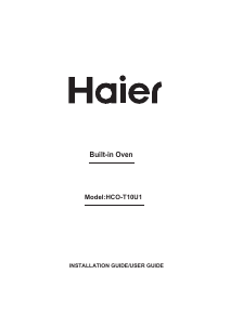 Manual Haier HCO-T10U1 Oven