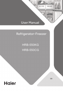 Handleiding Haier HRB-550CG Koel-vries combinatie