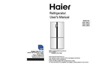 Manual Haier HRB-738SS Fridge-Freezer