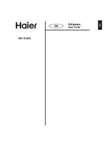 Handleiding Haier HRF-618SS Koel-vries combinatie