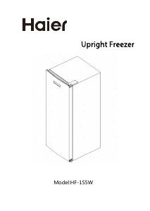 Manual Haier HF-155W Freezer