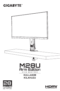 Kullanım kılavuzu Gigabyte M28U LED ekran