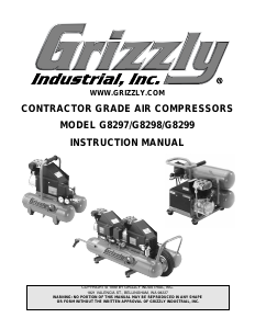 Manual Grizzly G8297 Compressor