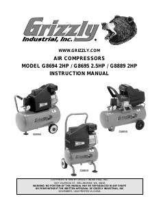 Manual Grizzly G8694 Compressor