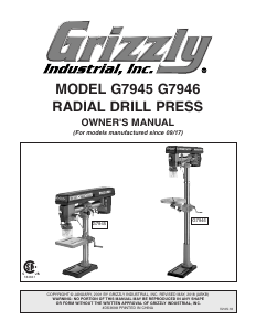 Handleiding Grizzly G7946 Kolomboormachine