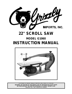 Manual Grizzly G1060 Scroll Saw