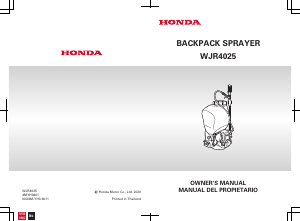 Manual Honda WJR4025T Garden Sprayer