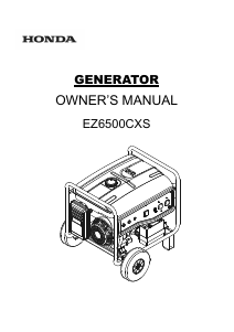 Handleiding Honda EZ6500CXS Generator
