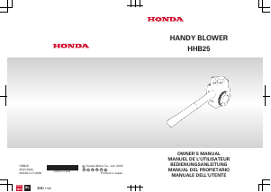 Manual de uso Honda HHB25 Soplador de hojas