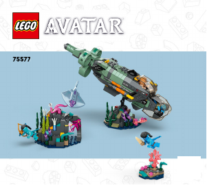 Rokasgrāmata Lego set 75577 Avatar Mako zemūdene