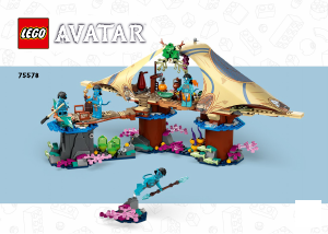 Rokasgrāmata Lego set 75578 Avatar Metkajinu mājas rifā