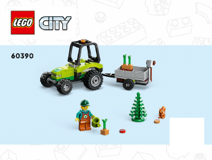 Käyttöohje Lego set 60390 City Puistotyöntekijän traktori