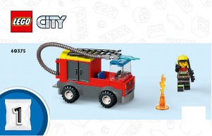 Bruksanvisning Lego set 60375 City Brandstation och brandbil